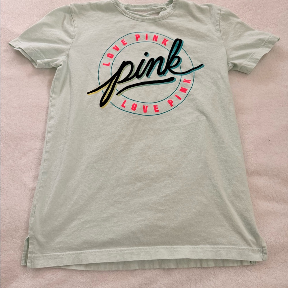 Victoria's Secret Pink T-Shirt - Light Green